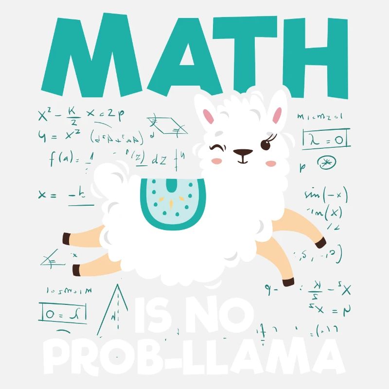 Math llama | Idée cadeau école de professeur de mathématiques