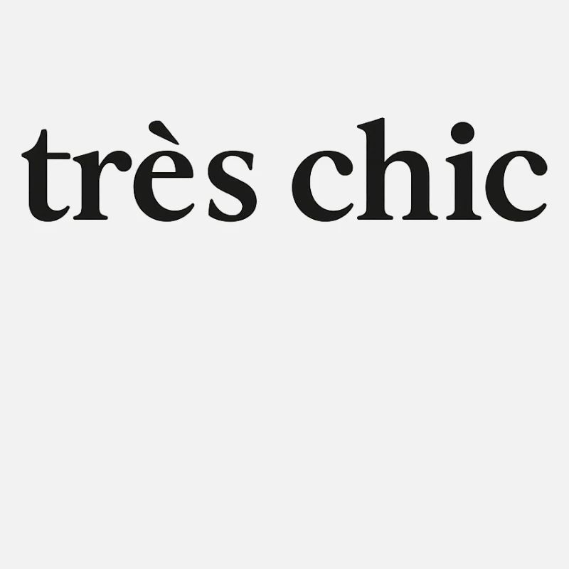 Très chic. Empreinte