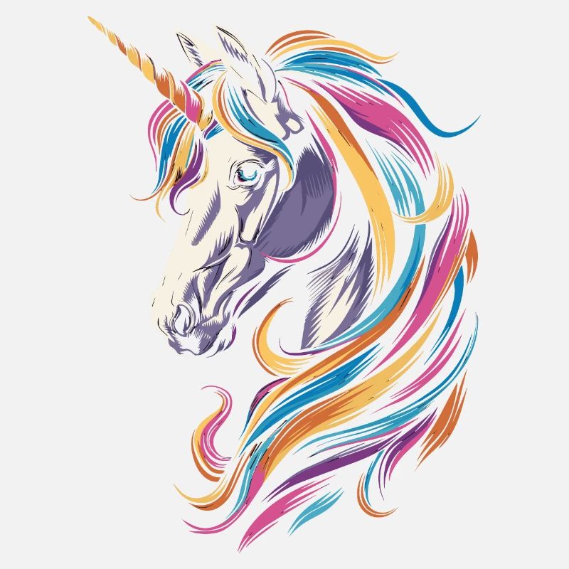 Buntes Einhorn