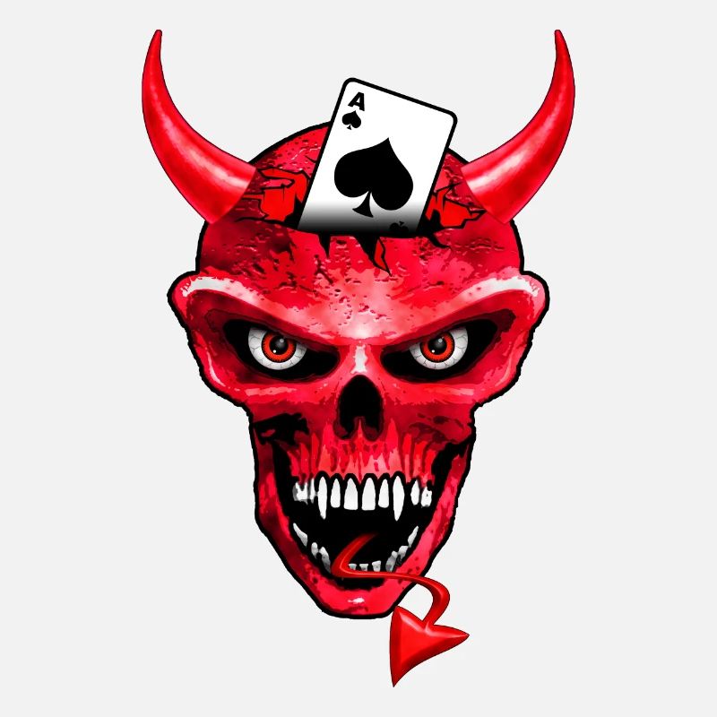 poker skull design