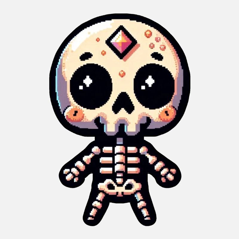 Squelette Pixelart