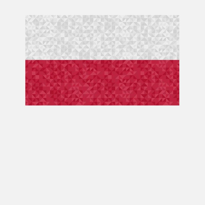POLOGNE Drapeau polonais dans le style 3D
