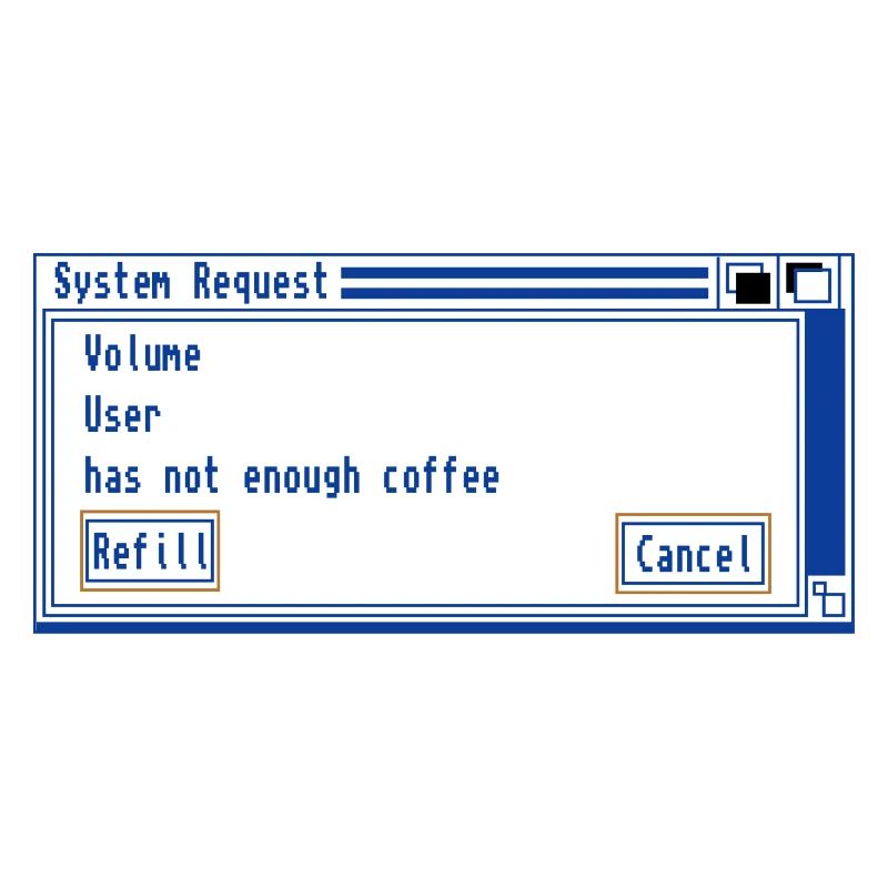 Demande système de case à cocher café