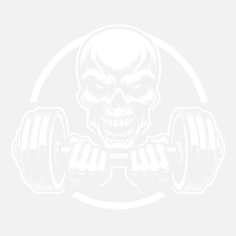 No Limit hartes Workout Skull mit Hantel
