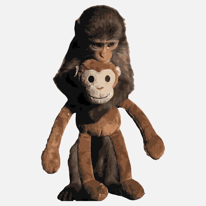 Punch the Monkey Baby Monkey Shirt Sticker Pullover Hoodie