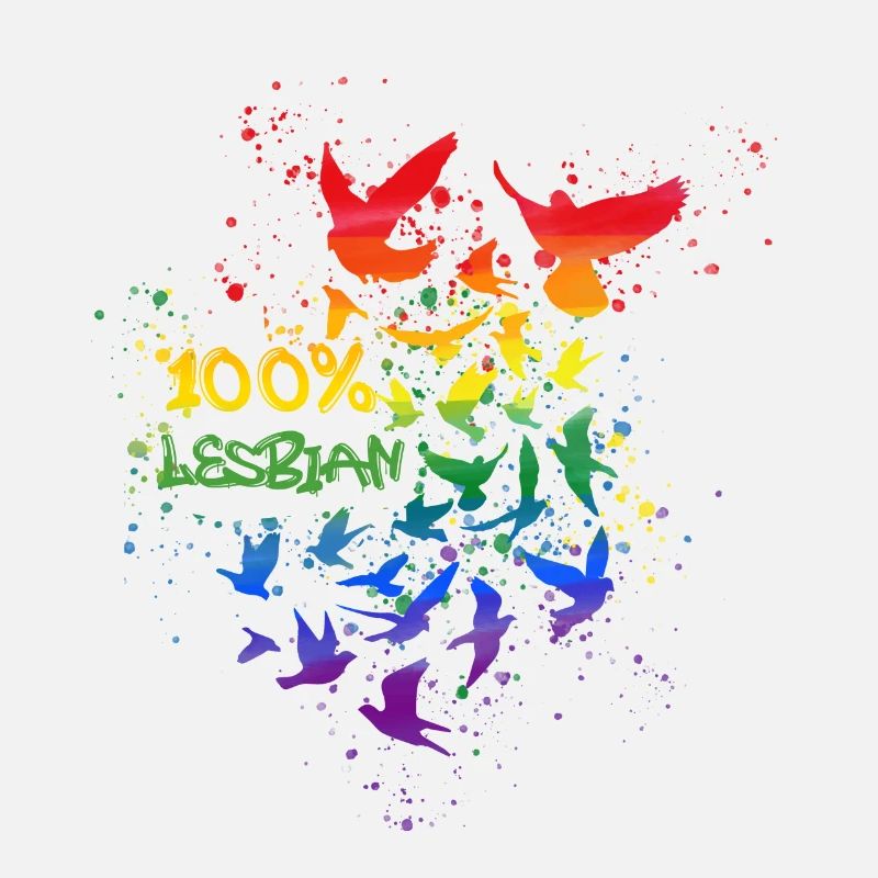 100% lesbienne, sourd sourd, graffiti, LGBT, coloré