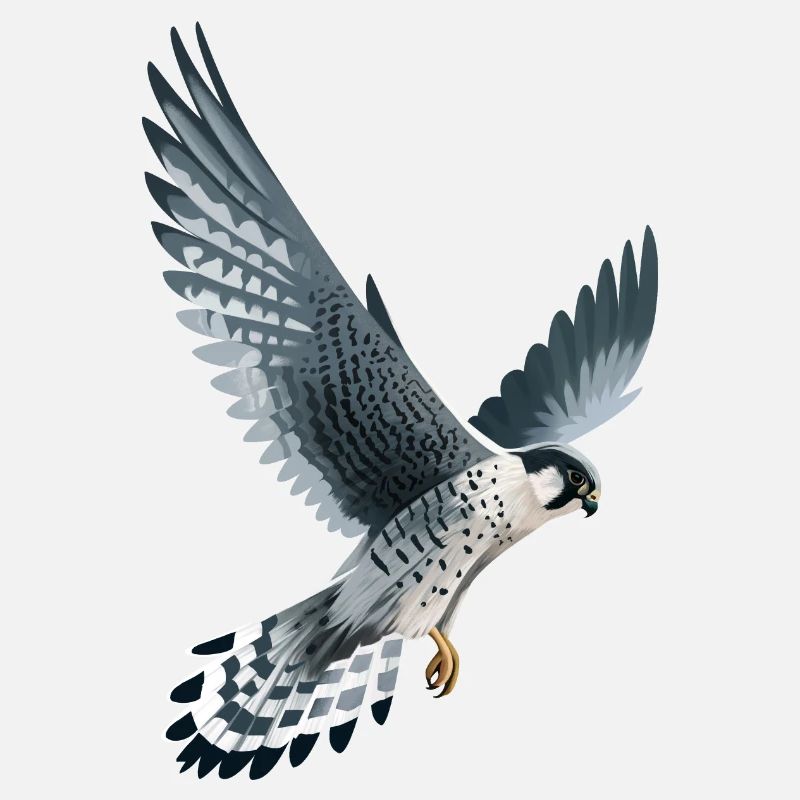 Wanderfalke im Flug