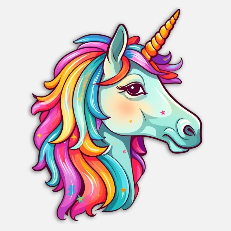Unicorn in beautiful bright colors