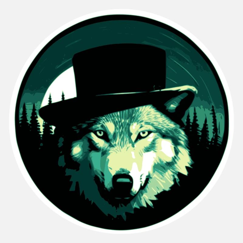 Wolf mit Hut