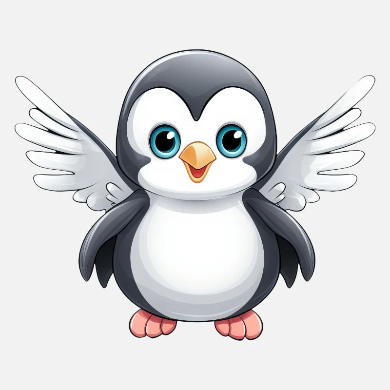 Cute Penguin Angel