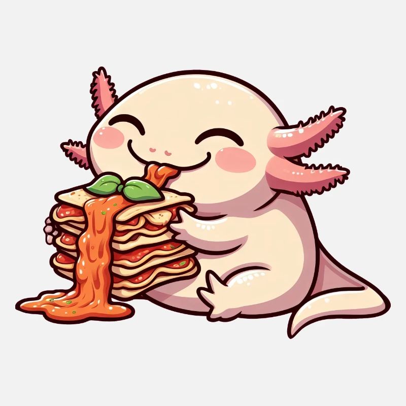 Axolotl Eats Lasagna Comic