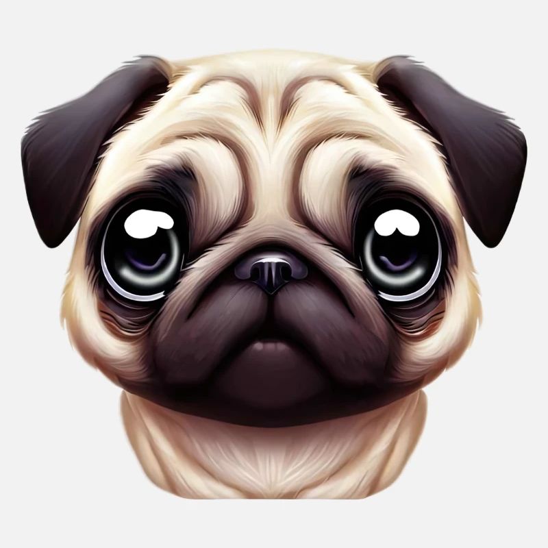 Unique Pug Portrait