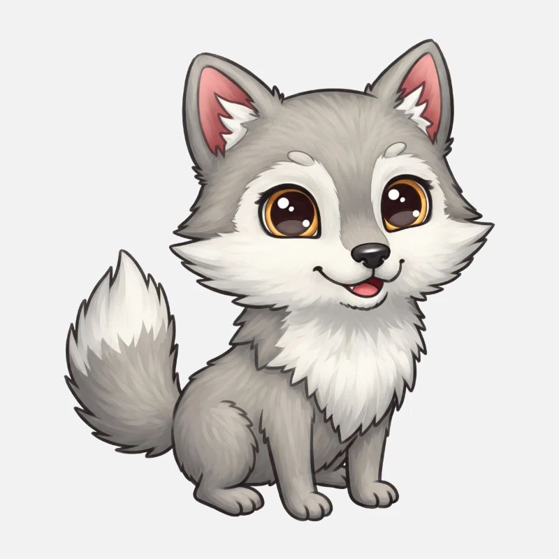 Tier Cartoon Wolf