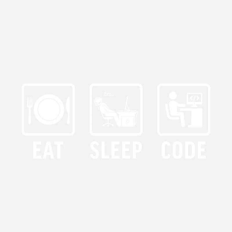 funny t-shirt programmer eat sleep code