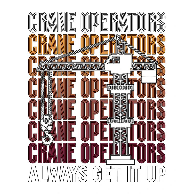 Construction Worker Crane Crane Driver Crane Operator Gift