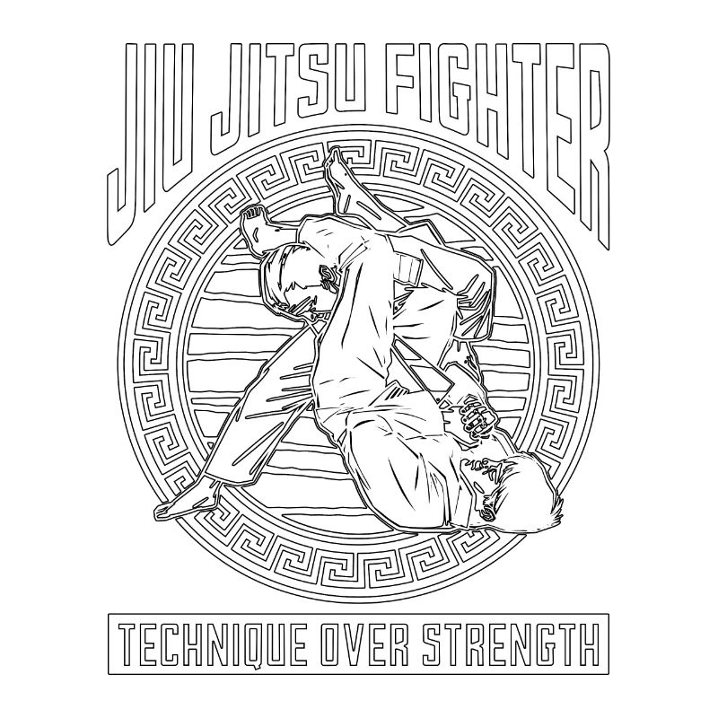 Technique de combat de Jiu Jitsu sur combattant de combat
