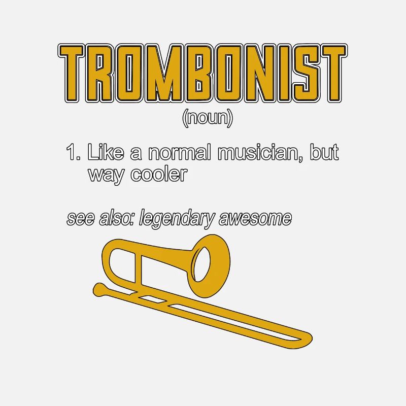 Trombone Tromboniste Comme un instrument à vent normal