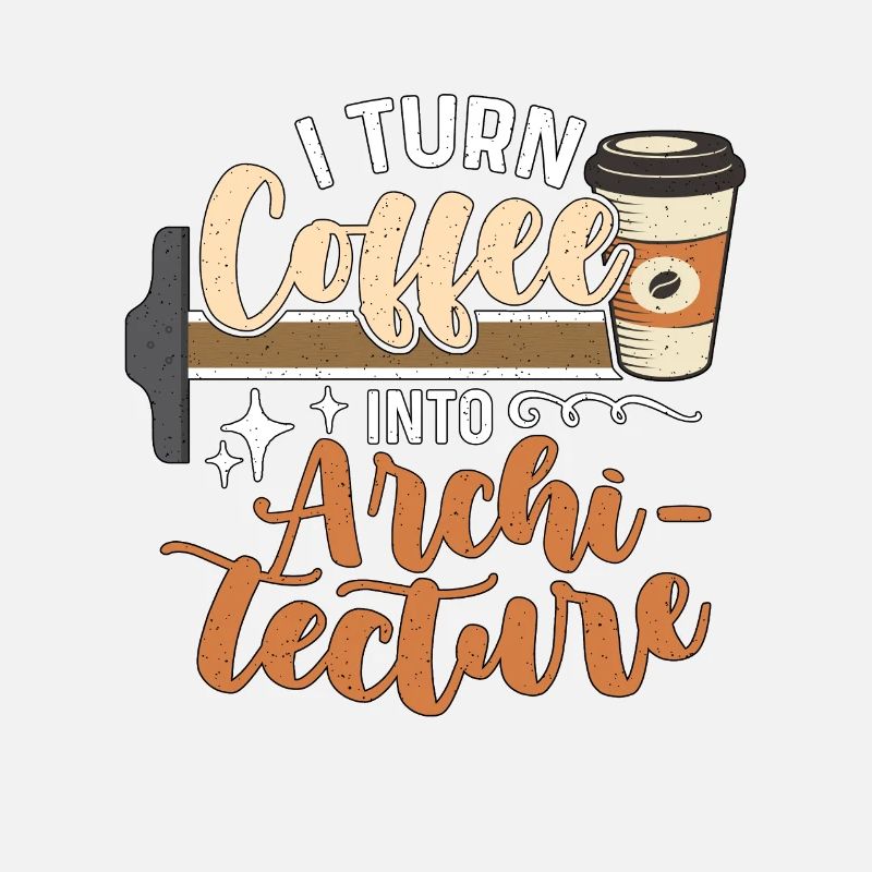 Architecture Je transforme le café en architecte constructeur