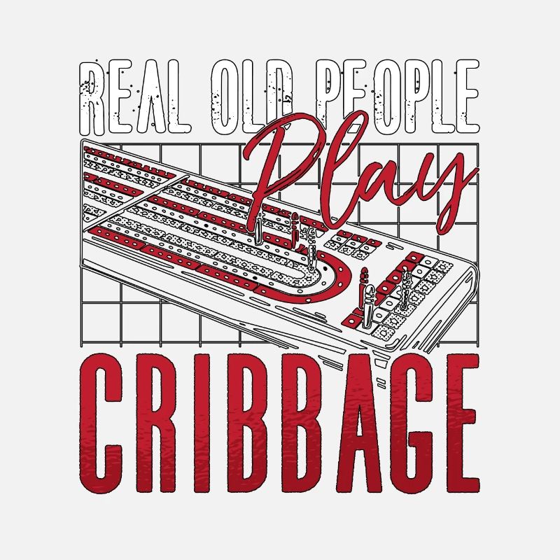 Cribbage Real Old People Play Cribbage Board Game