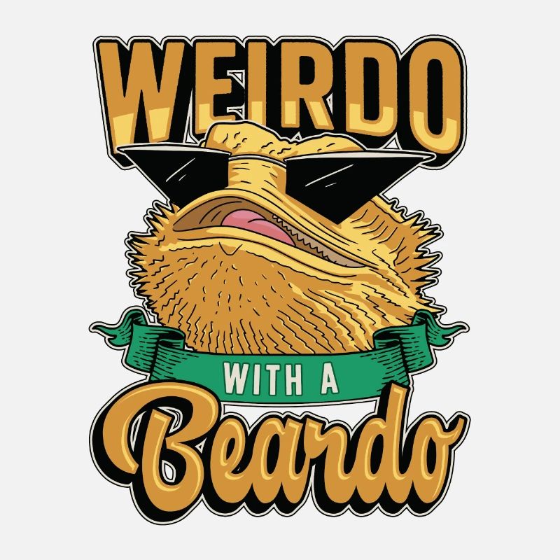 Bearded Dragon Weirdo With A Beardo Lizard Lover