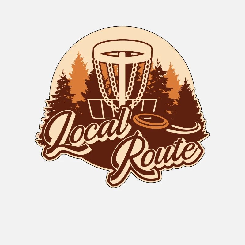 Flying Disc Local Route Disc Golfing Frisbee Golf