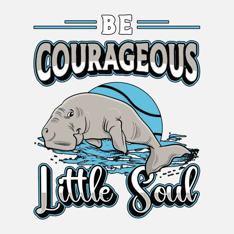 Dugong Soyez de courageuses petites créatures marines