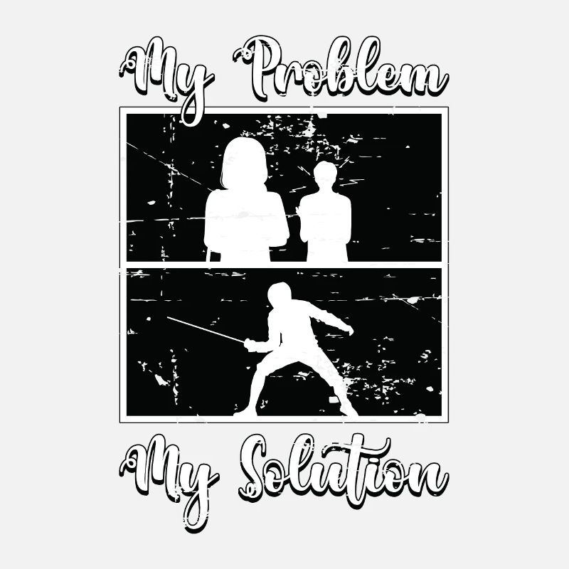 Fencer My Problem My Solution Pictogram Mom Dad