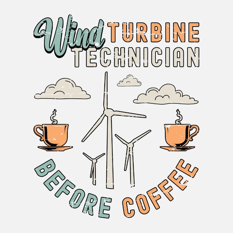 Technicien d’éoliennes avant Windmill Coffee