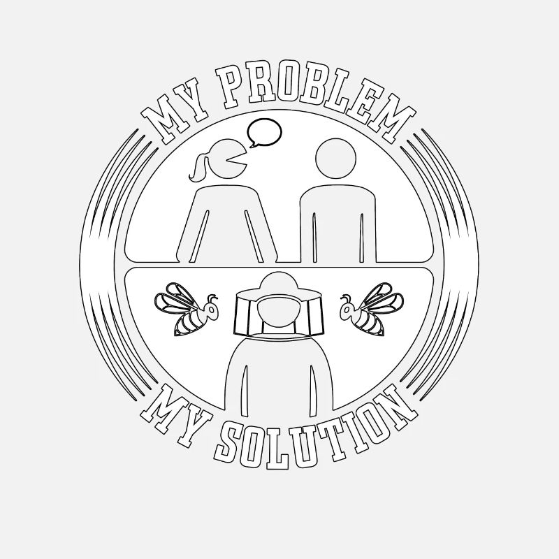 Beekeeper My Problem My Solution Pictogram Dad Mom