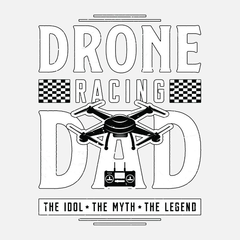 Amateur de courses de drones Papa L’idole Le pilote de drone