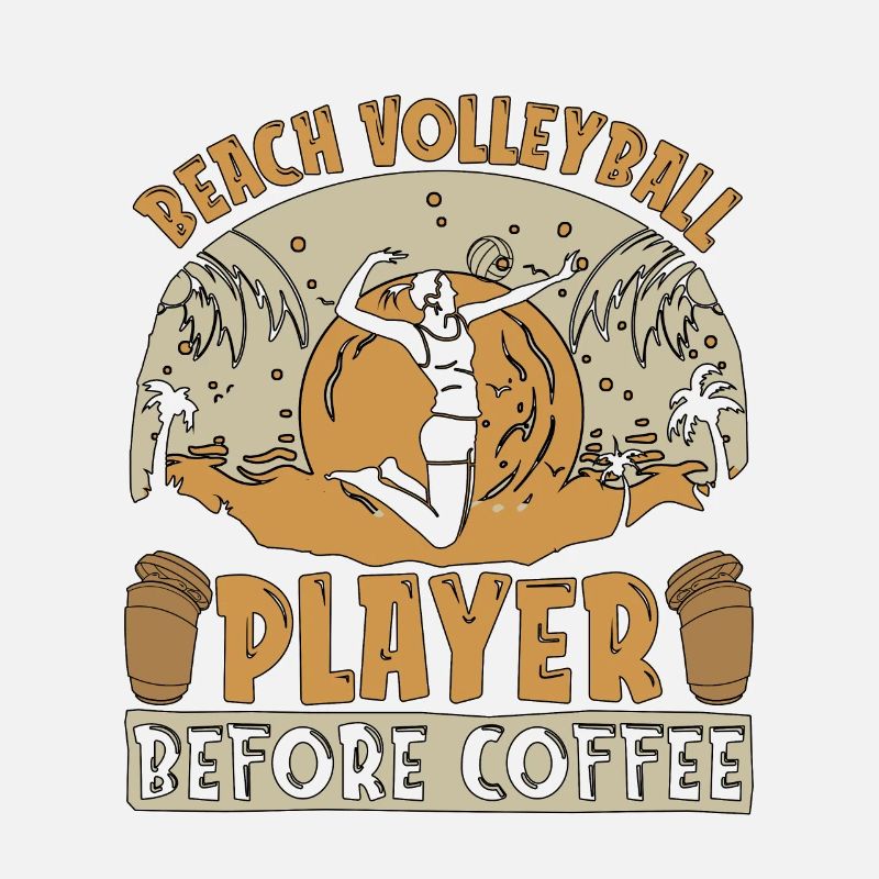 Beach Volleyball Player Before Volleyballer Coffee