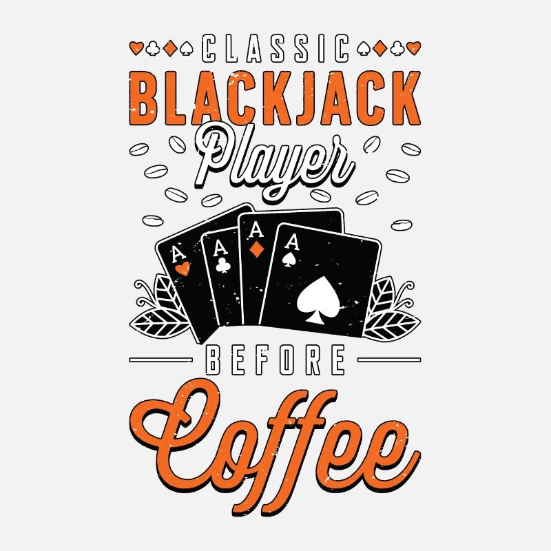 Classic Blackjack Player Before Card Game Coffee