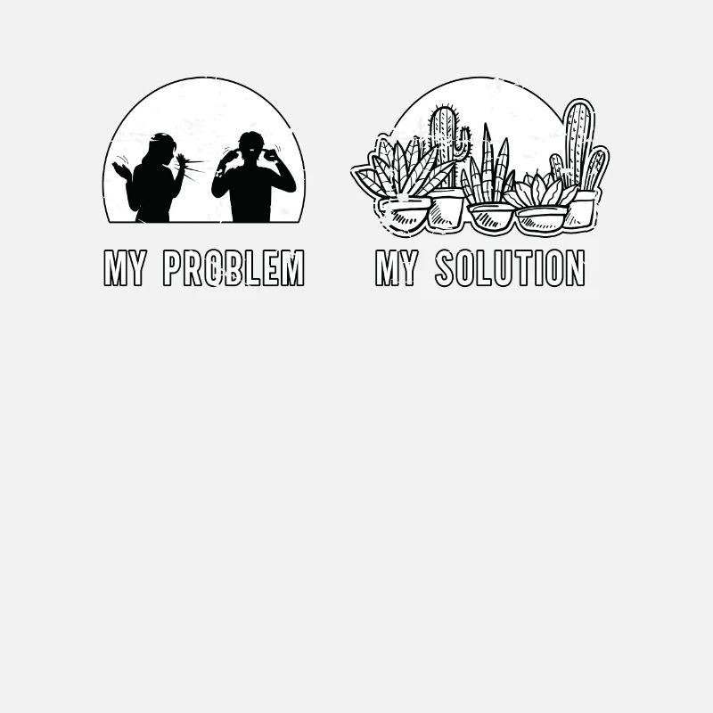 Succulents Lover My Problem My Pictogram Dad Mom