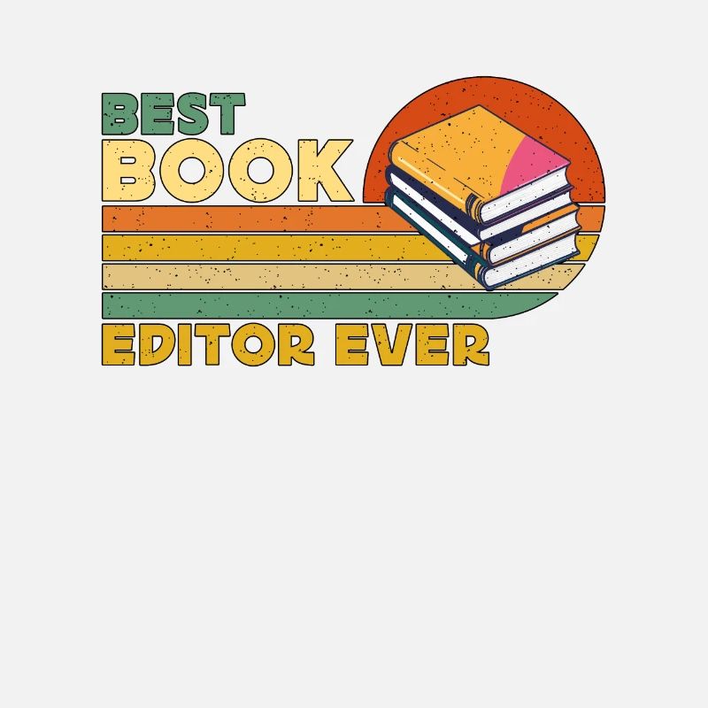 Best Book Editor Ever Retro Journalist Book Editor