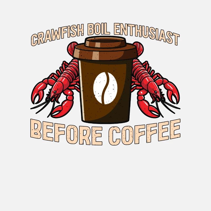Crawfish Boil Enthusiast Before Seafood Coffee