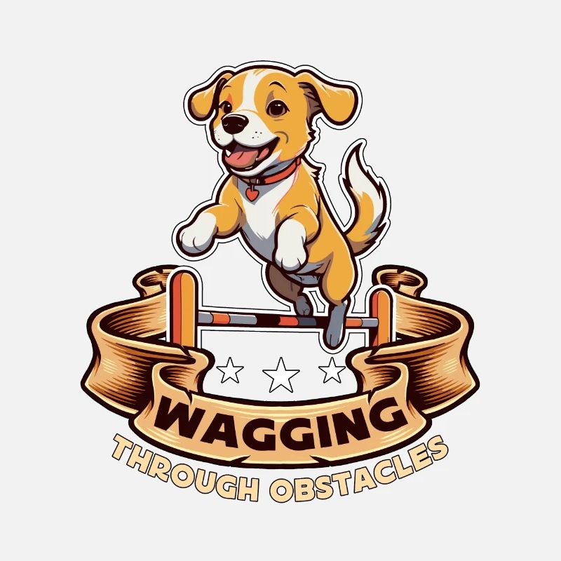 Dog Agility Training Wagging Through Dog Owner