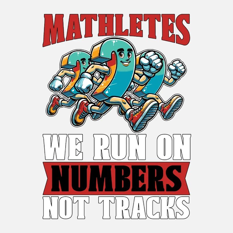Mathématicien Mathlètes Nous courons sur Statisticien