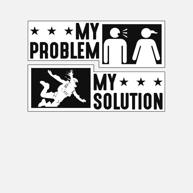 Skydiver My Problem My Pictogram Mom Paraglider