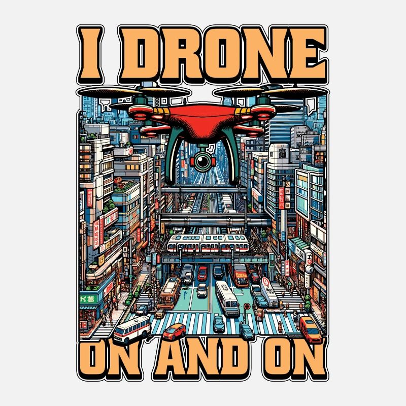 Passionné de drones I Drone Sur Et Sur Quadcopter