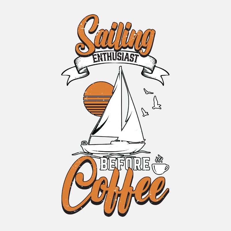Sailing Enthusiast Before Boating Coffee Lover