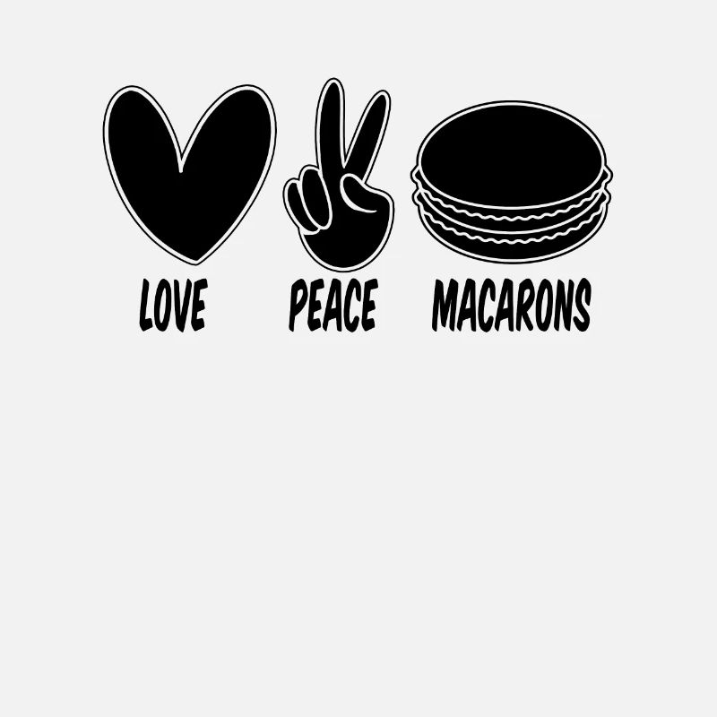 Love Peace Macaron Artfully Snacking Macaron Lover