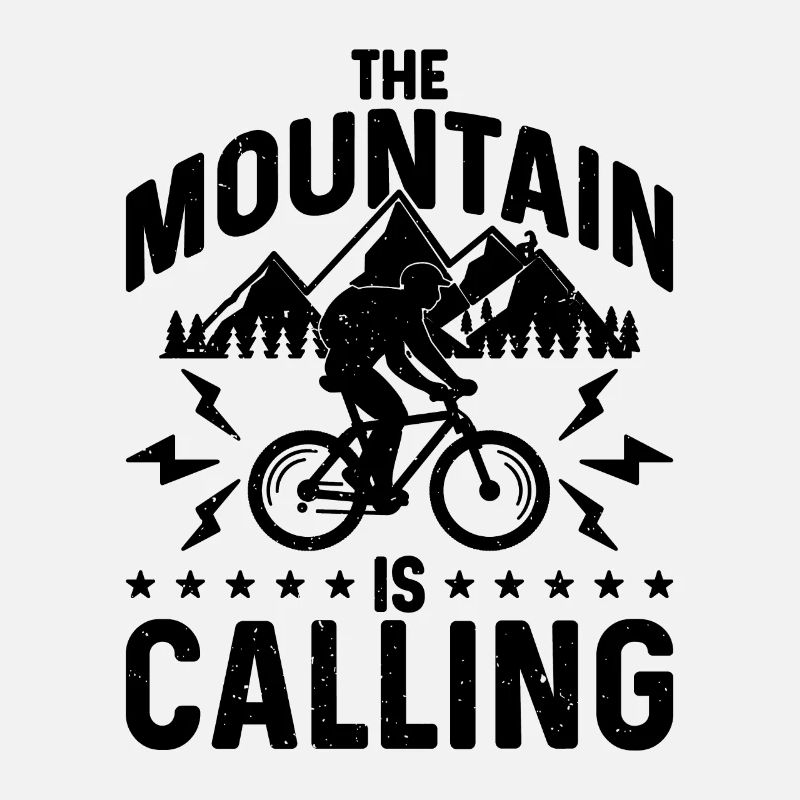 The Mountain Is Calling Bicycle Mountain Biker