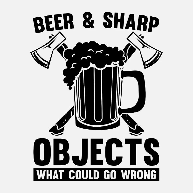 Bière et objets tranchants Lancer de hache Lanceur de hache