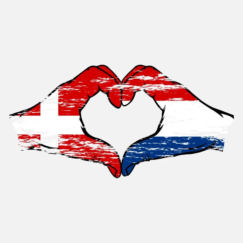 Denmark Holland Heart Shape with Hands Used