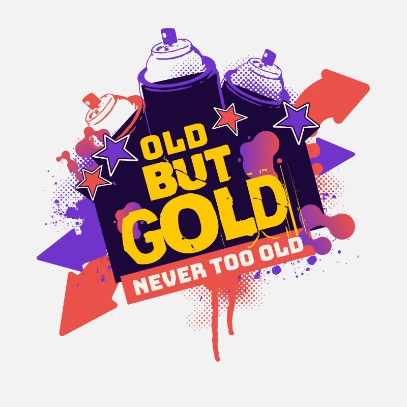 Old but Gold Graffiti Neon Never too Old