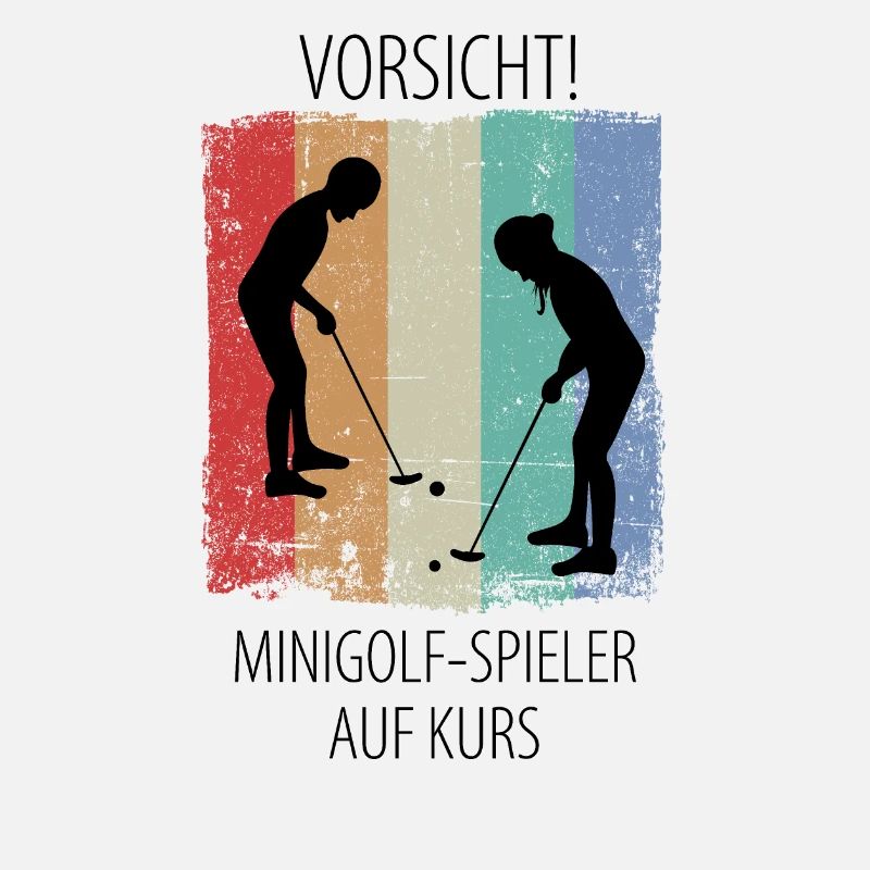 MINIGOLF MINIGOLFER MINIGOLFERIN Minigolfspieler