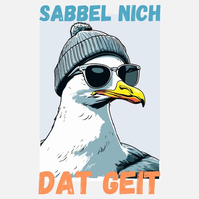 Sabbel nich dat geit Hamburg Dialekt Möwe Lustig
