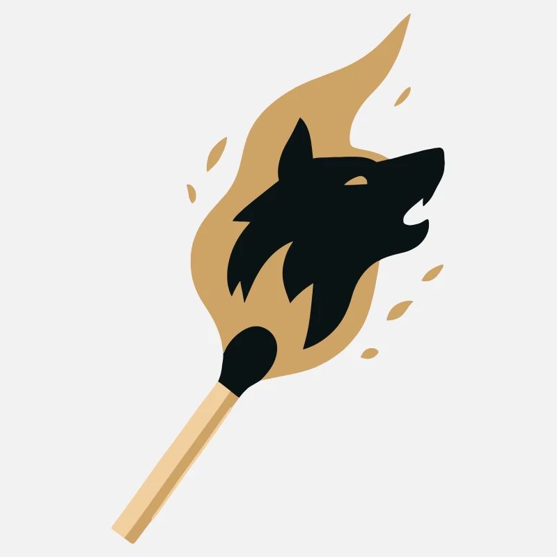 Lone Wolf Flaming Alpha Style Match