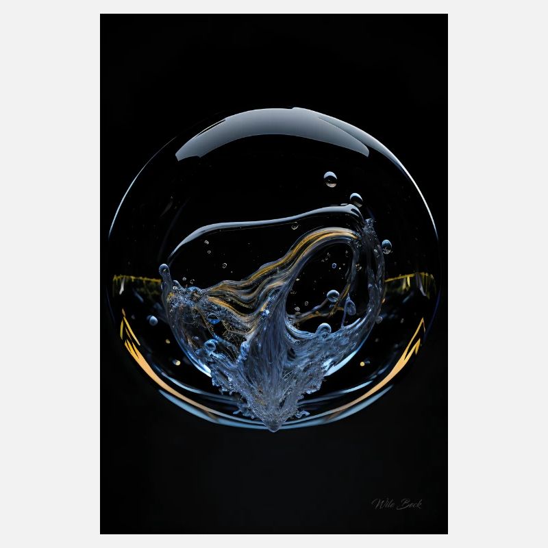 Kaos in einer Blase chrome 4