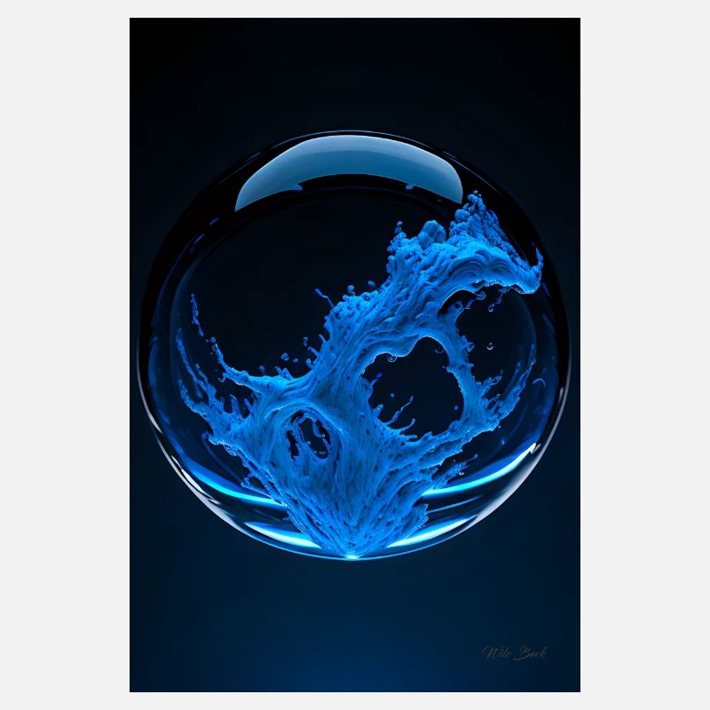 Kaos in a bubble blue 1